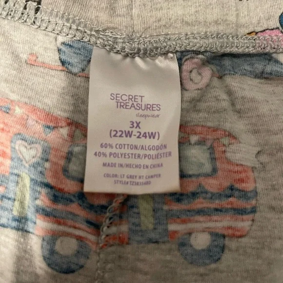 Happy Camper Sleep Shorts secret treasures plus size - Picture 4 of 5